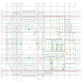 drawing electrical installations for Shiraz's gymnasium